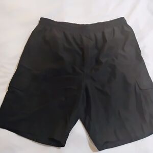 Avia Men's Black Flat Front Shorts